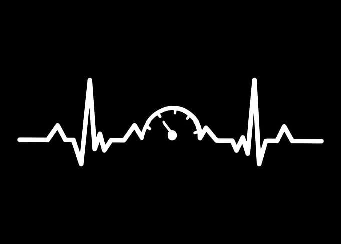 Car Lover Heartbeat Speedo
