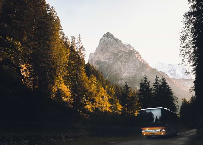 Sunset in the Swiss Alps