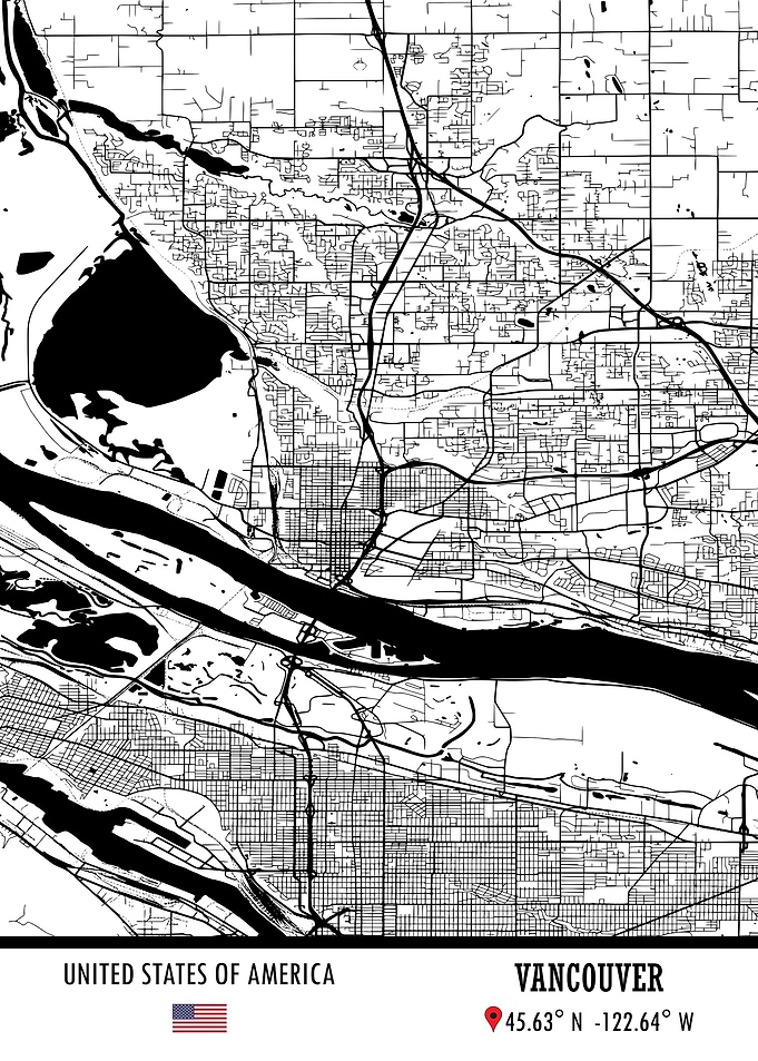Vancouver USA Map