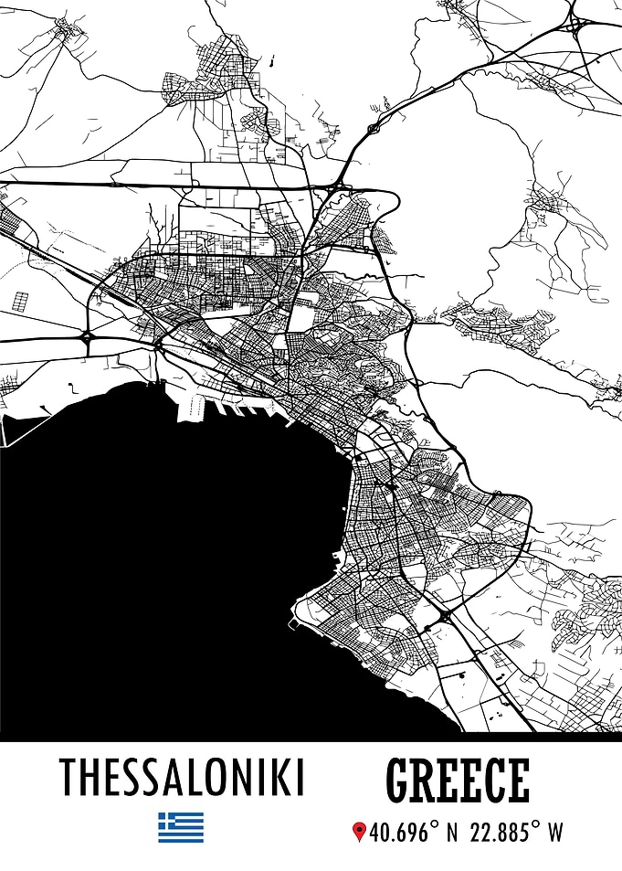 Thessaloniki GREECE Map