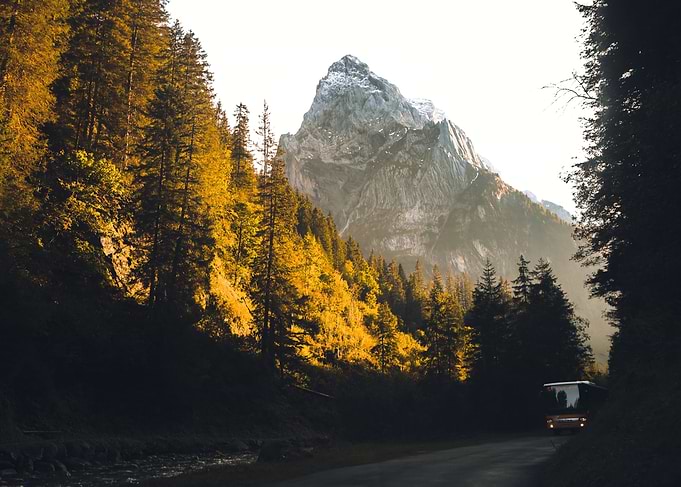Sunset in the Swiss Alps