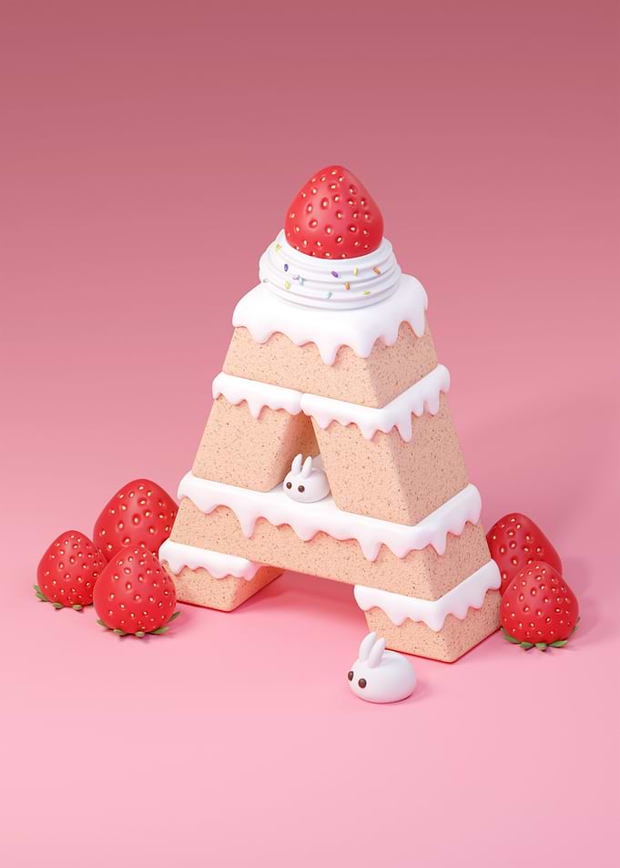 A Strawberry Cake