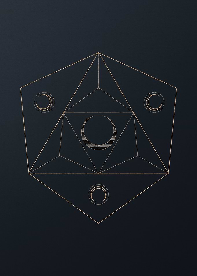 Gold Geometric Glyph