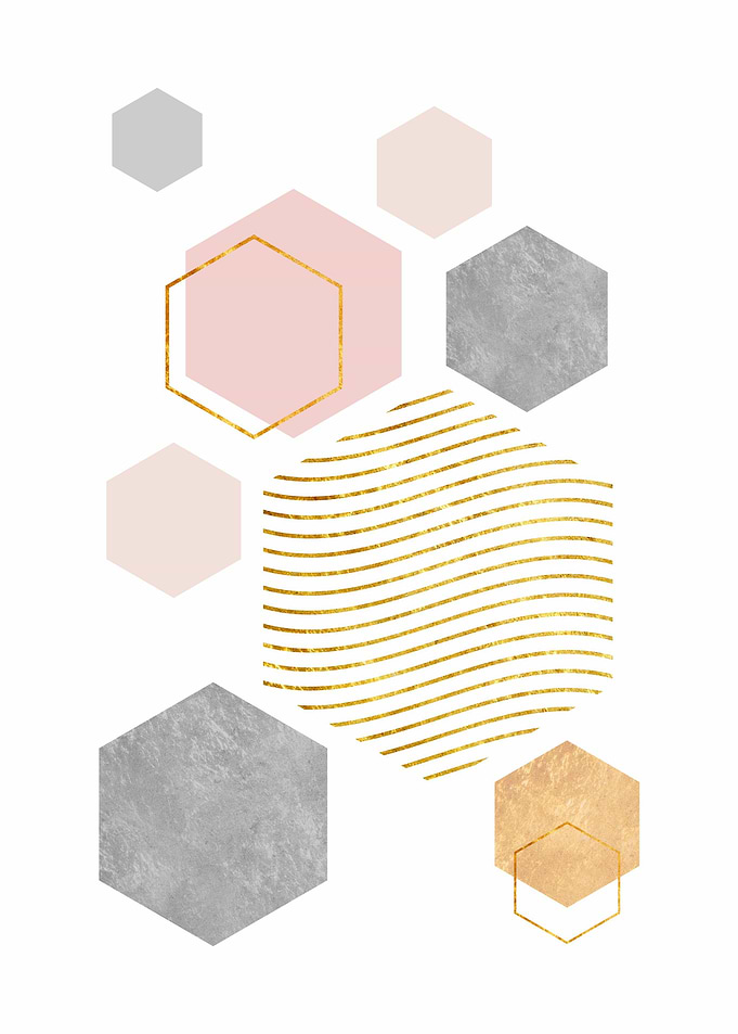 geometric hexagonal