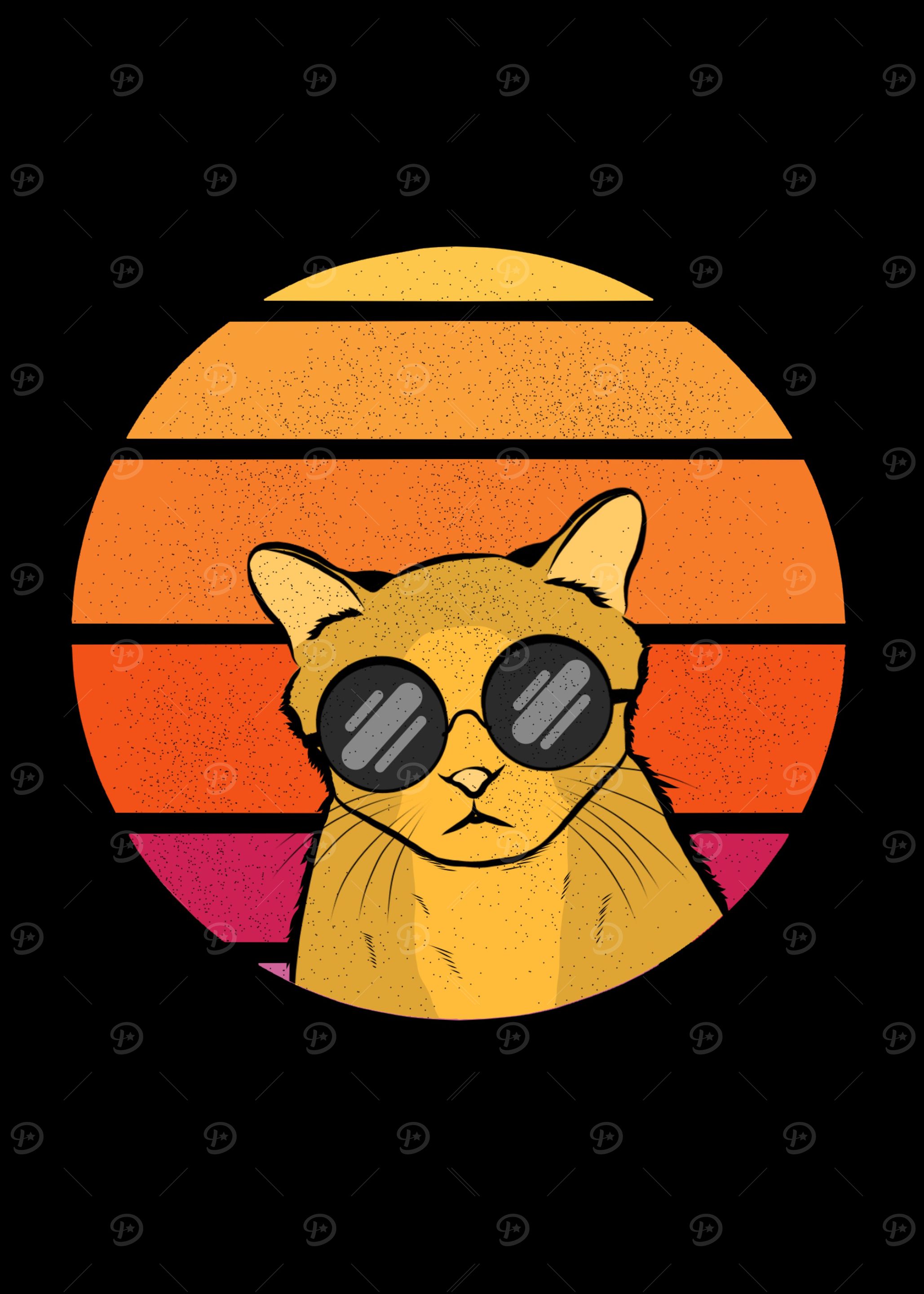 Cat Wearing Sunglasses