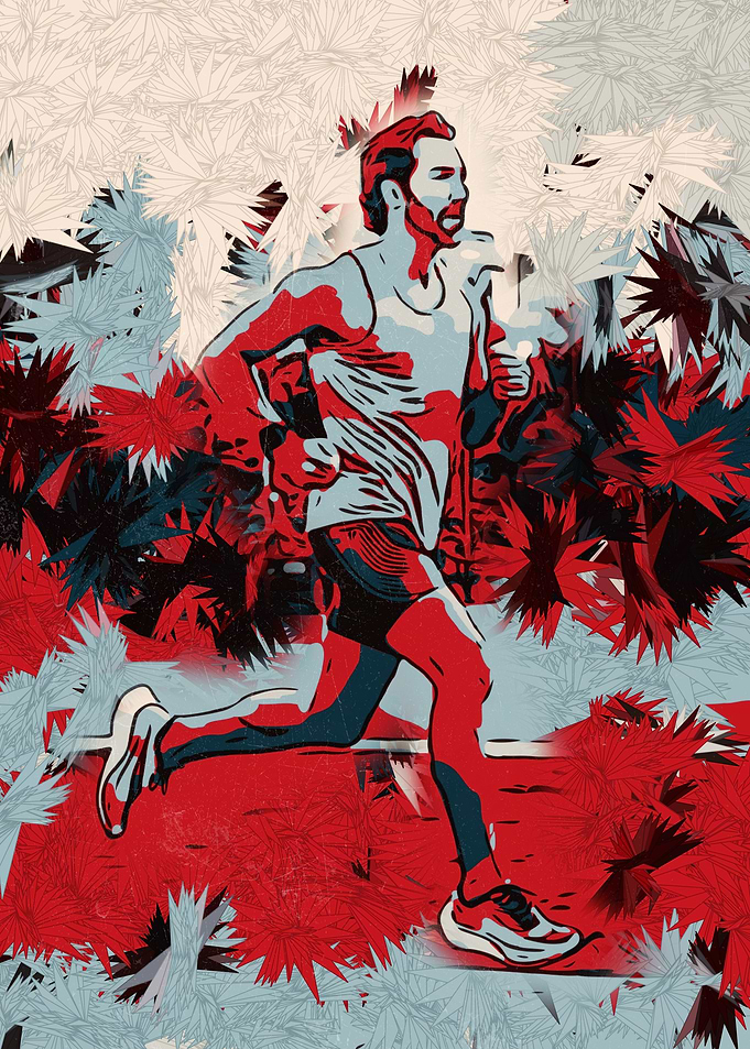 Running man artwork