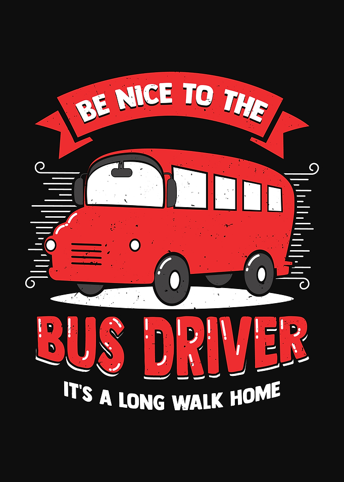 Funny Bus Driver Design