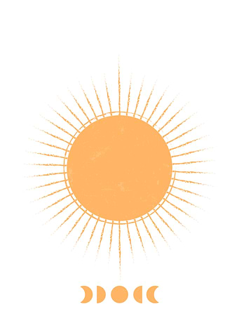 Abstract Sun Neutral Color