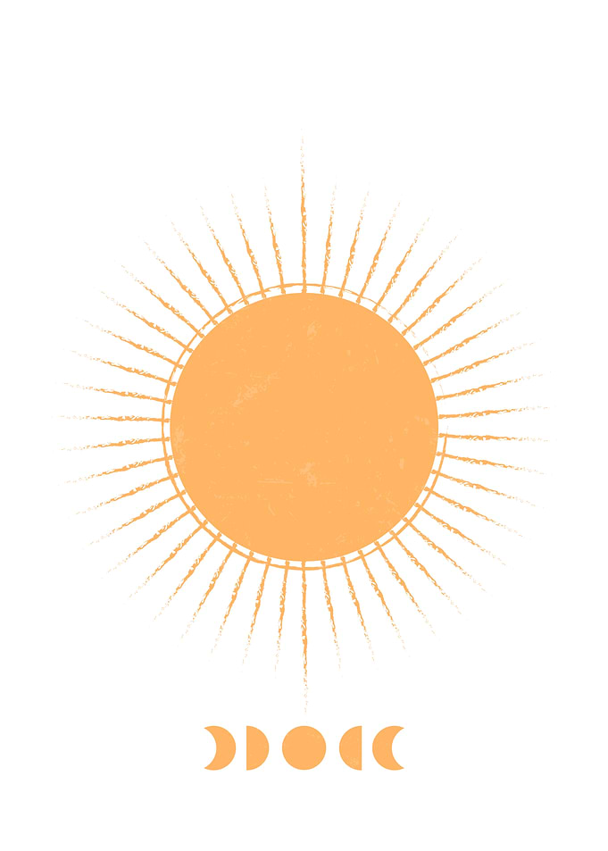 Abstract Sun Neutral Color