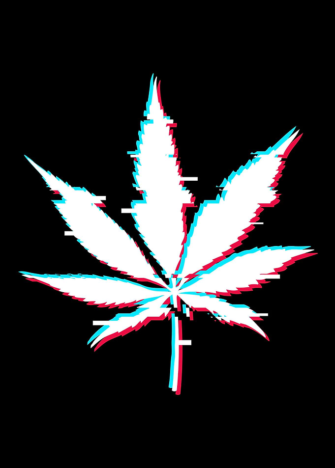 Vaporwave Marijuana Plant