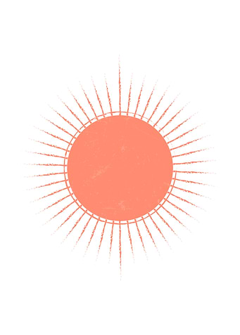Abstract Boho Sun