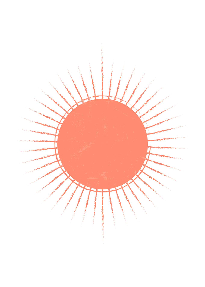 Abstract Boho Sun