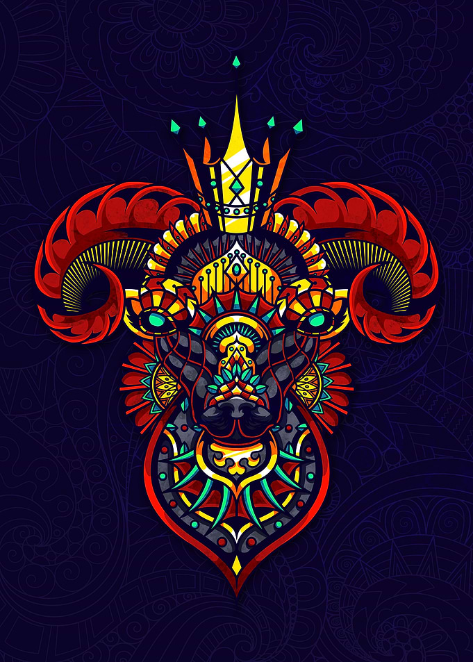 Mandala Goat