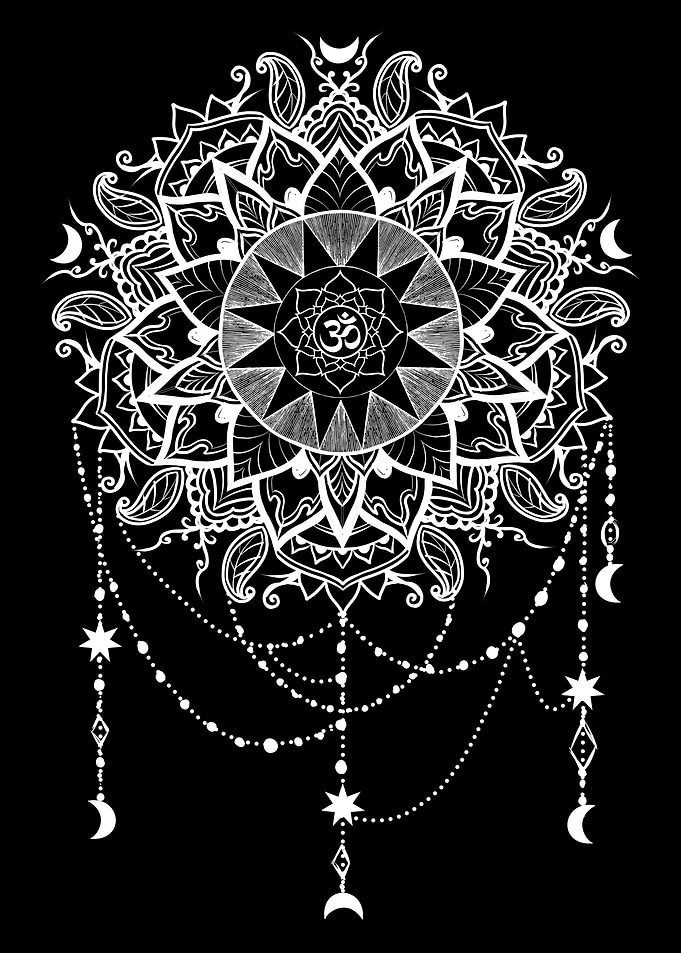 Spiritual Om Mandala