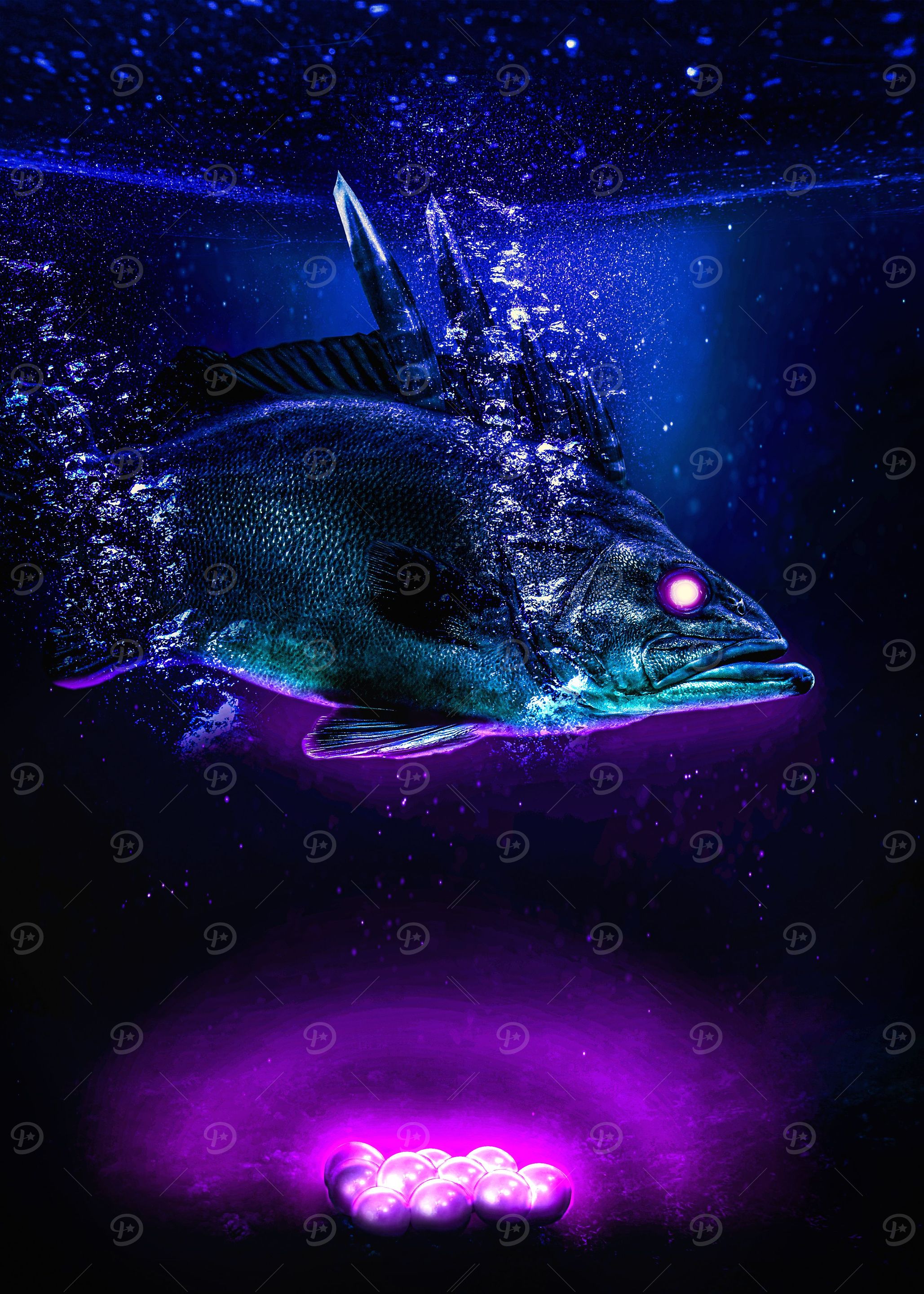 purple razor fish