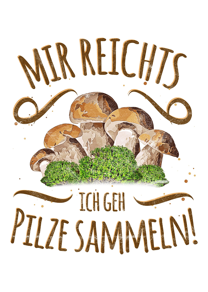 Wald Spruch fr Pilzsucher