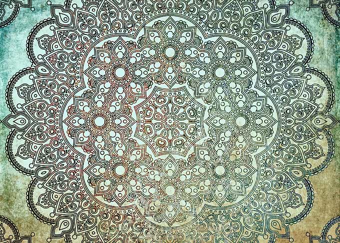 Faded Vintage Boho Mandala