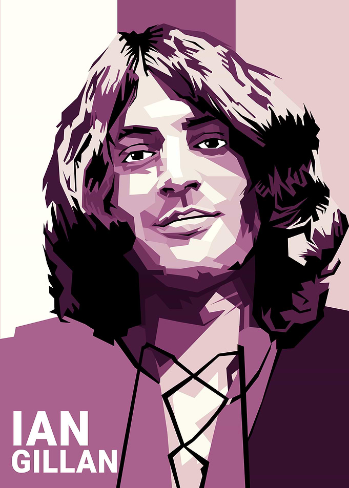 ian gillan pop art style