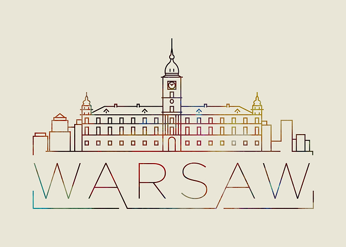 Warsaw Thin Line City Art