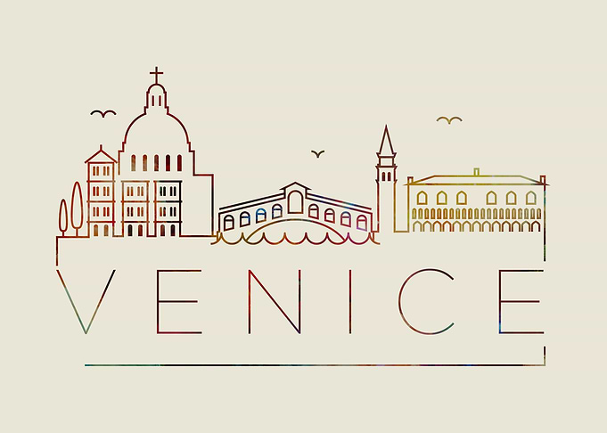 Venice Thin Line City Art