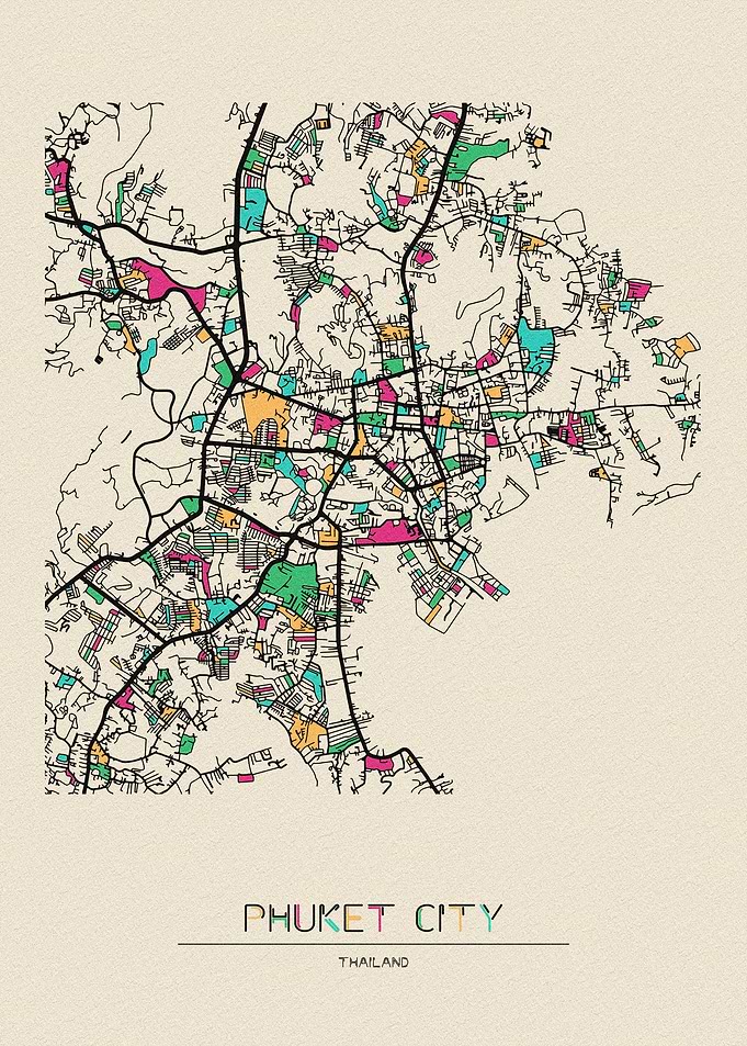 Phuket City Map