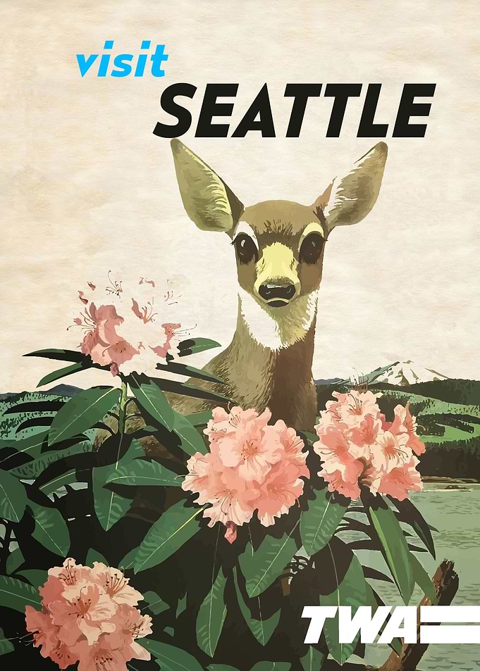 VINTAGE SEATTLE TWA