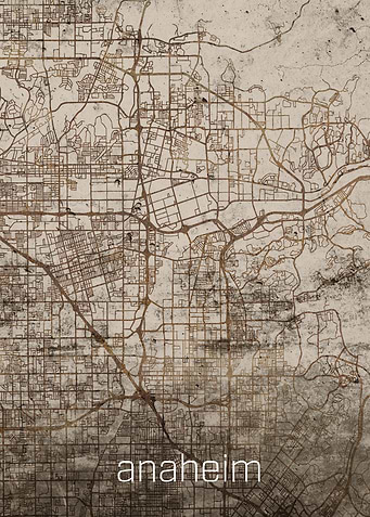 Anaheim Rusty City Map