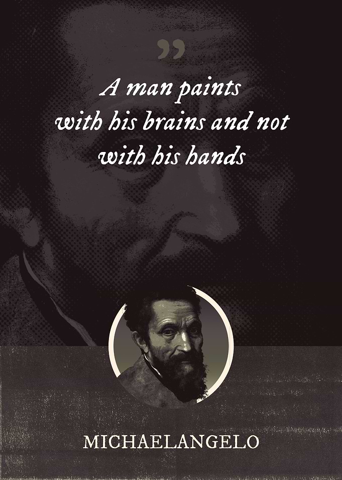 A man paints with his