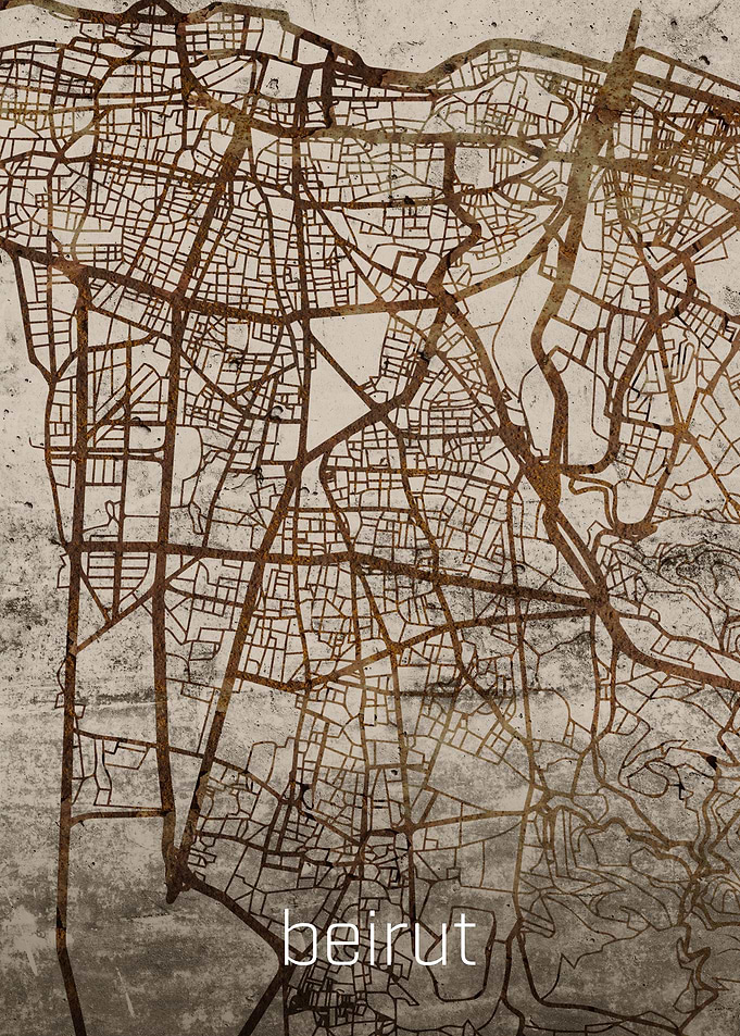 Beirut Rusty City Street