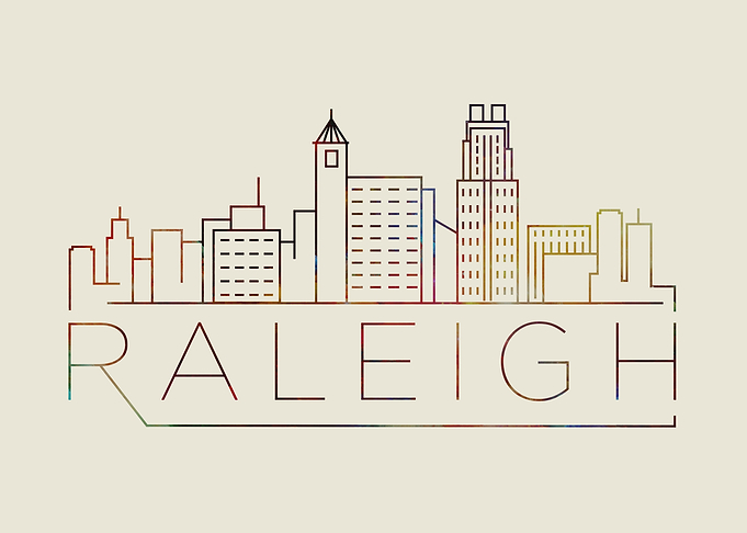 Raleigh Thin Line City Art