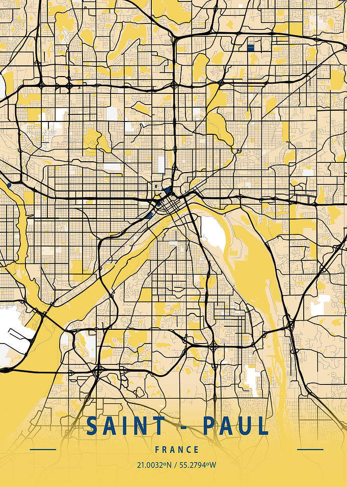 Sant Paul Yellow Map
