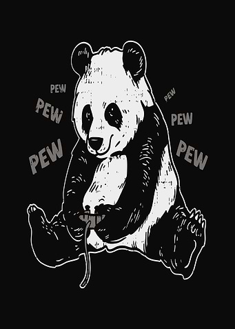 Gaming Panda Pew Pew