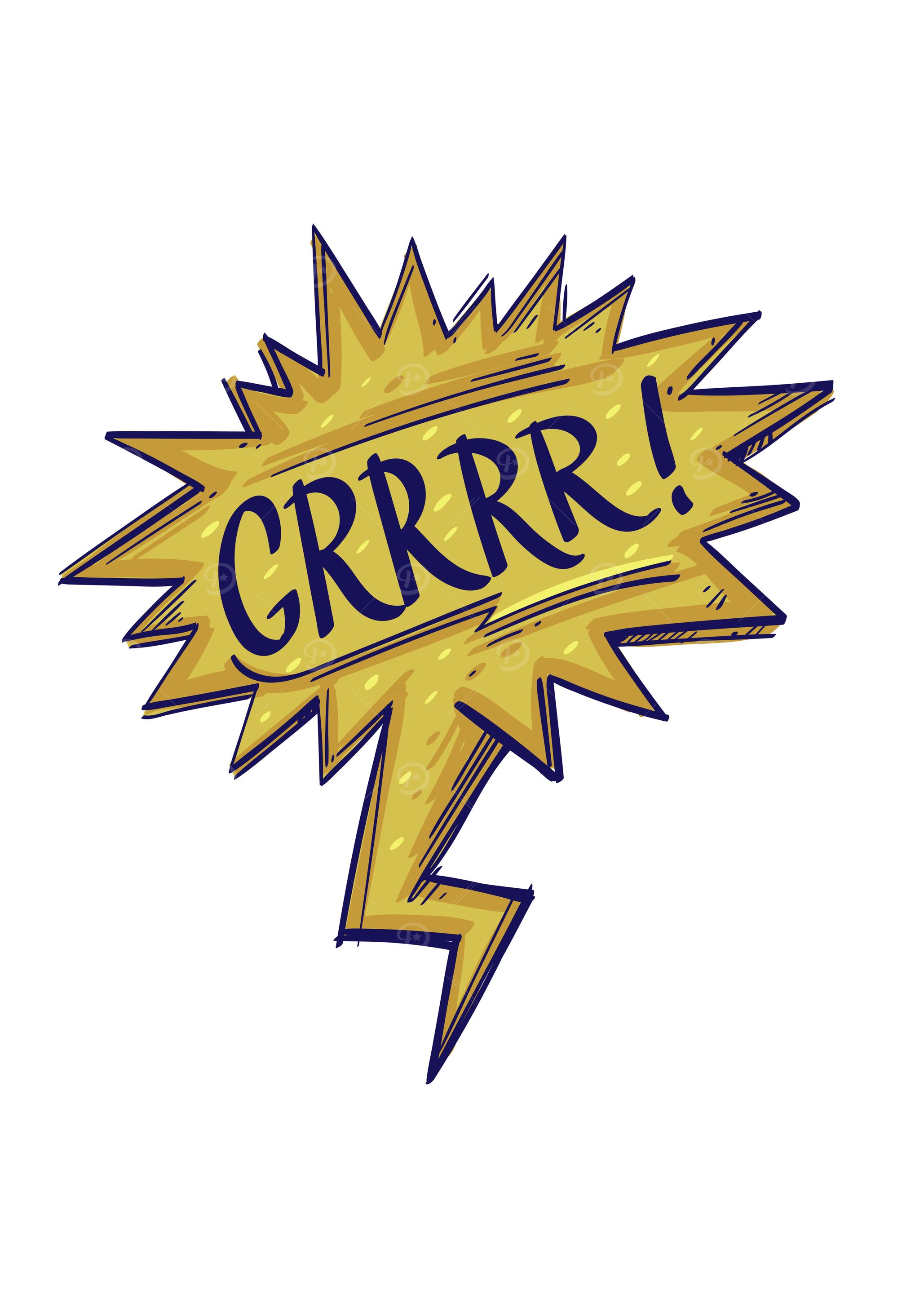 GRRR Speech bubble