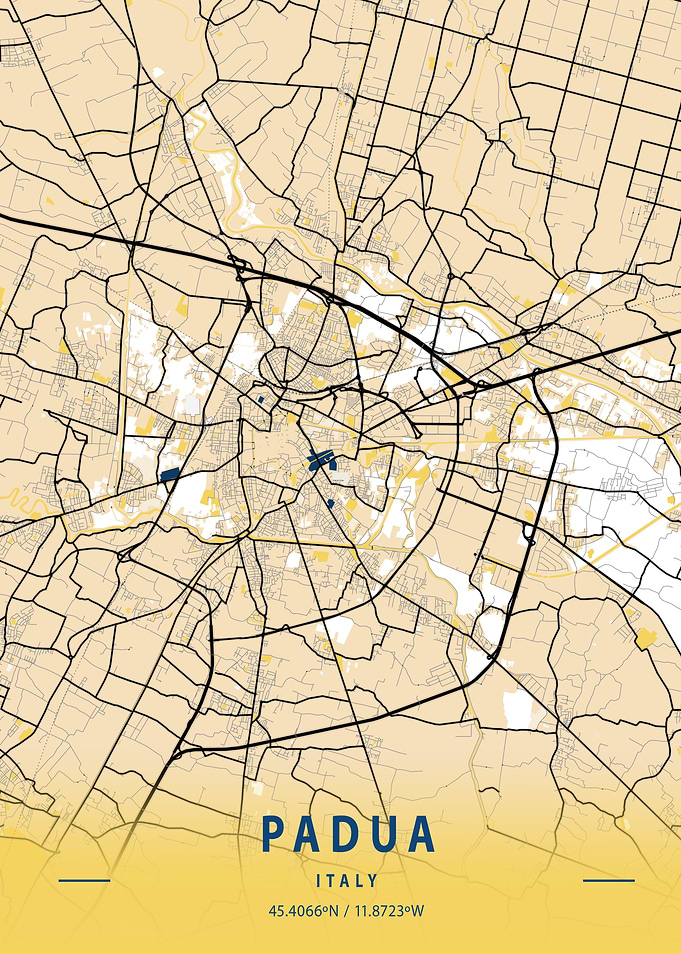Padua Yellow City Map
