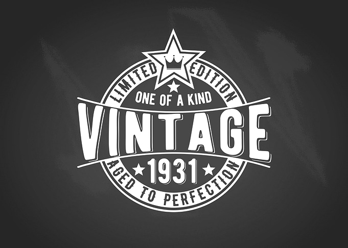 Vintage 90th birthday gift