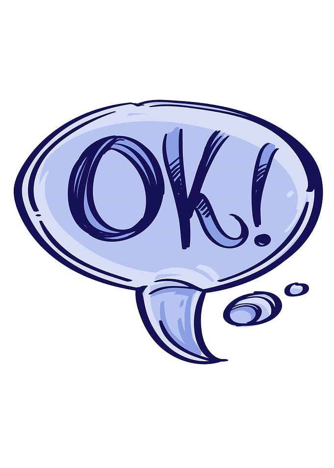 OK Speech Bubble
