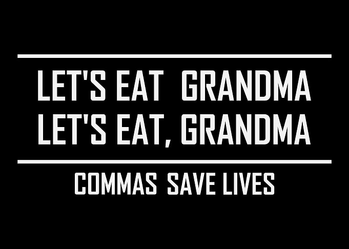 Funny Sarcastic Commas Sav