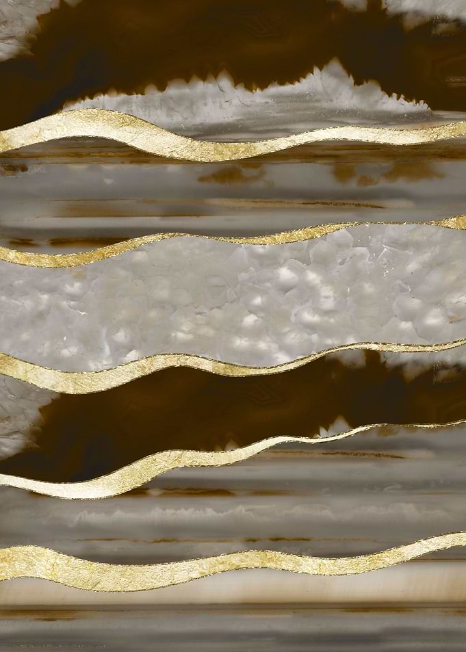 Brown Agate Gold Stripe 1