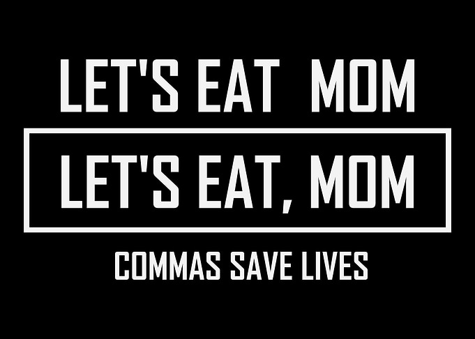 Funny Sarcastic Commas Sav