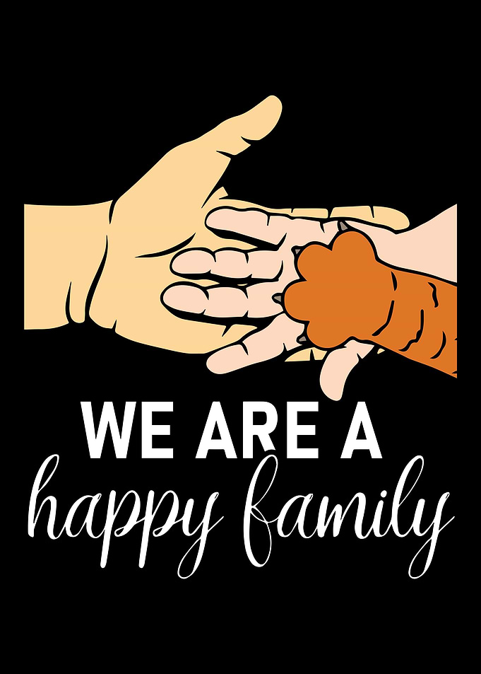 We are a happy family Cat