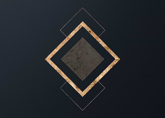 Gold Geometric Glyph