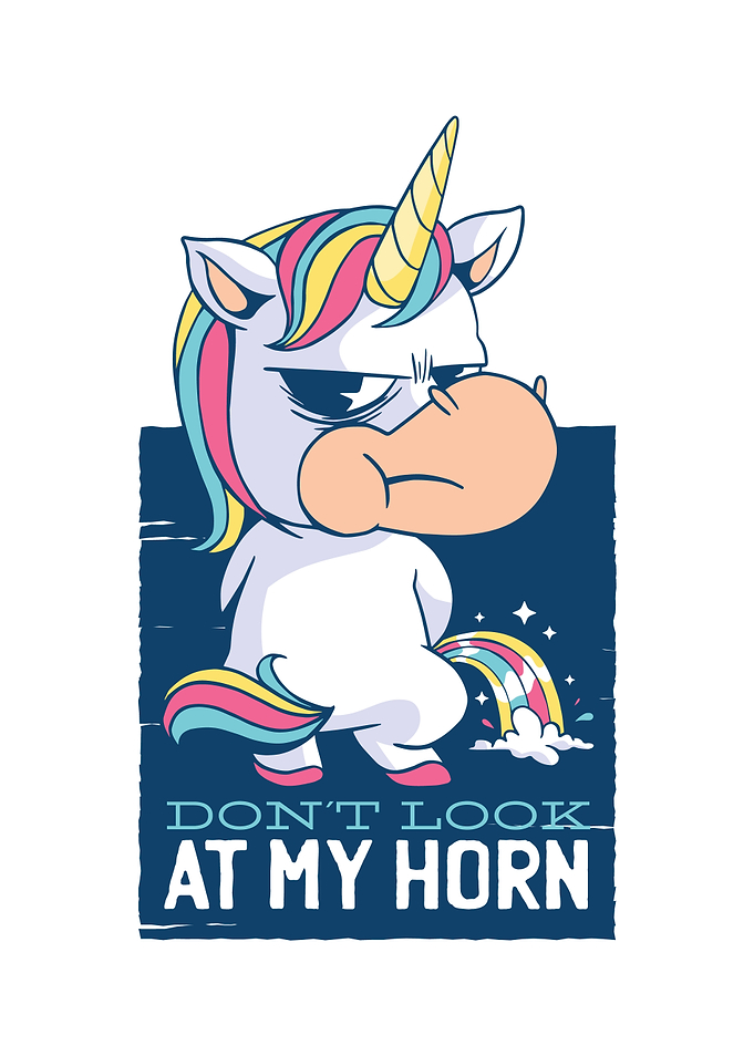 Funny grumpy Unicorn Gift