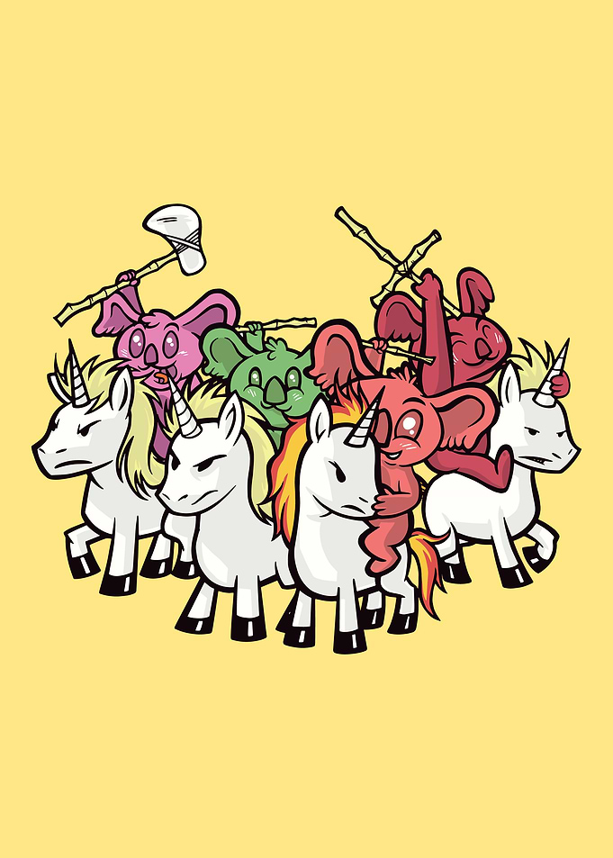 Koala Unicorn Warriors
