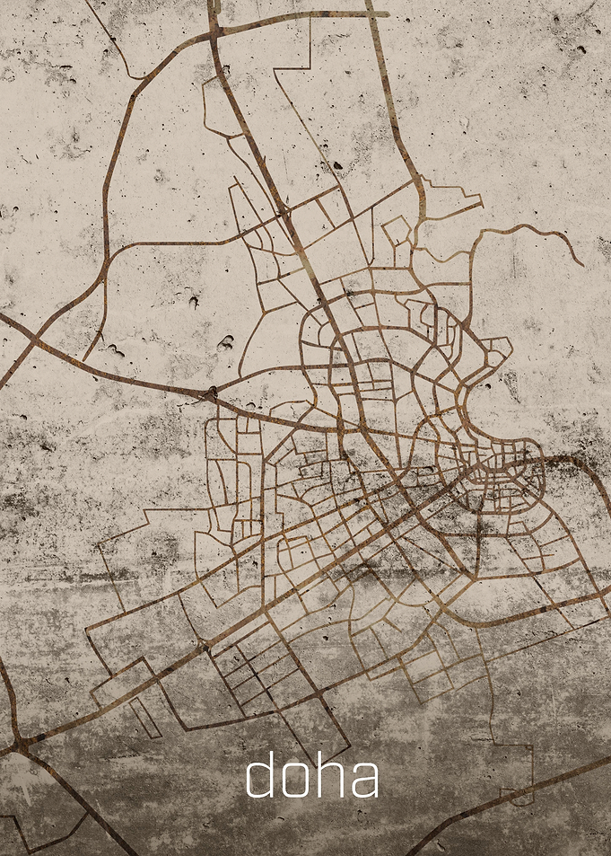 Doha Rustic City Street