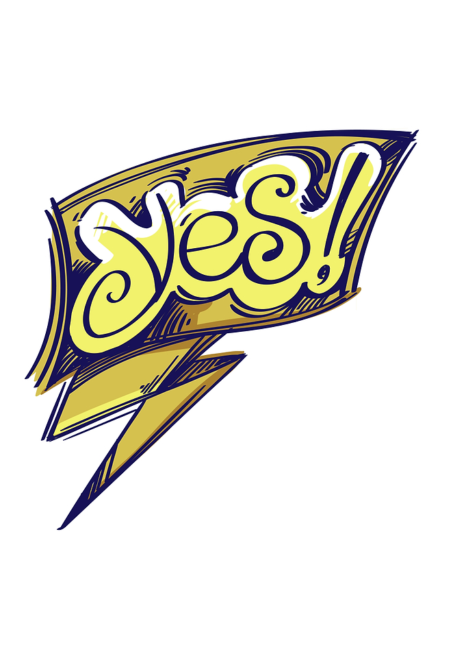 YES Speech Bubbles