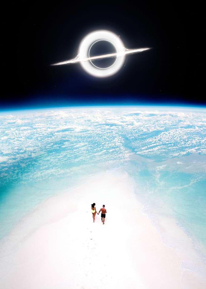 Space Lovers Earth Beach