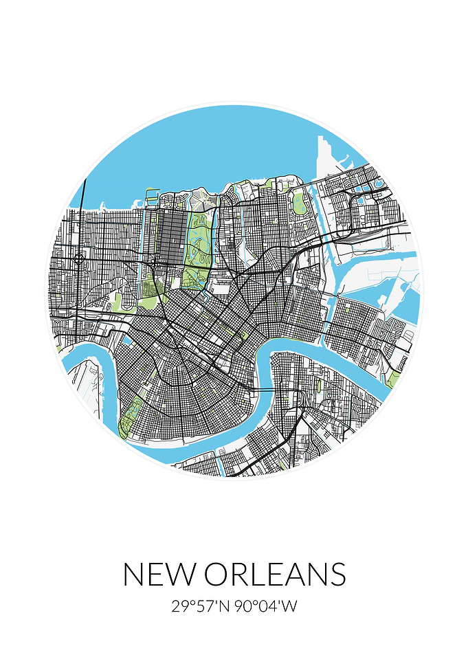 New Orleans City Map