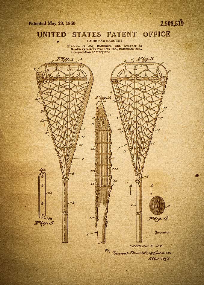 Lacrosse Racquet Patent