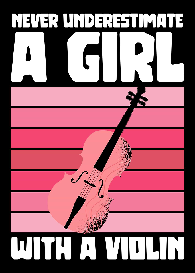 A girl with a violin