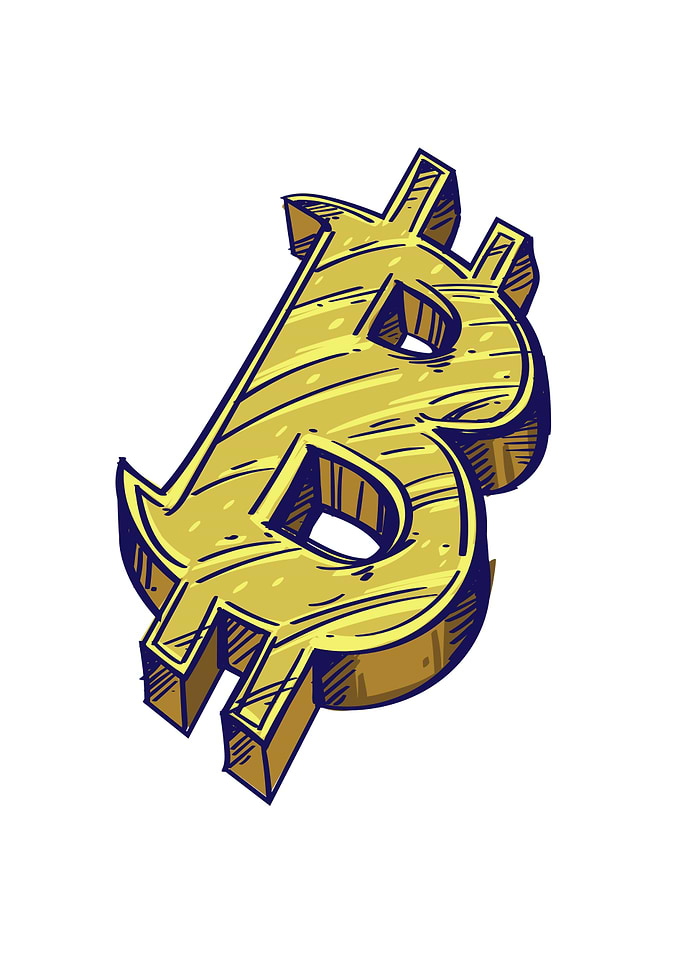 Bitcoin Color Illustration